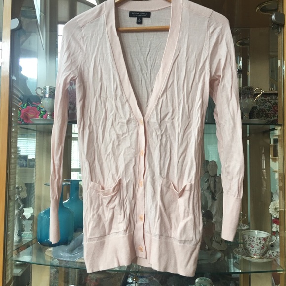 Banana republic wool cardigan sweater blush pink - Picture 4 of 4